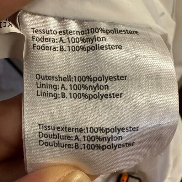 Save The Duck Rainy Jacket Lightweight Full Zip Hooded White Men’s Size Medium - Picture 11 of 12